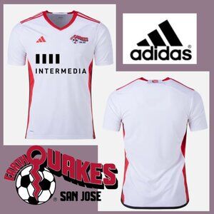 NWT ADIDAS San Jose Earthquakes Jersey (small stain at front)
